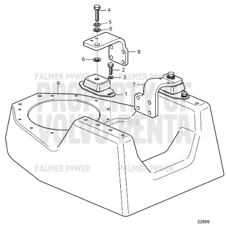 Order VOLVO PENTA 21107579 Engine Bracket
