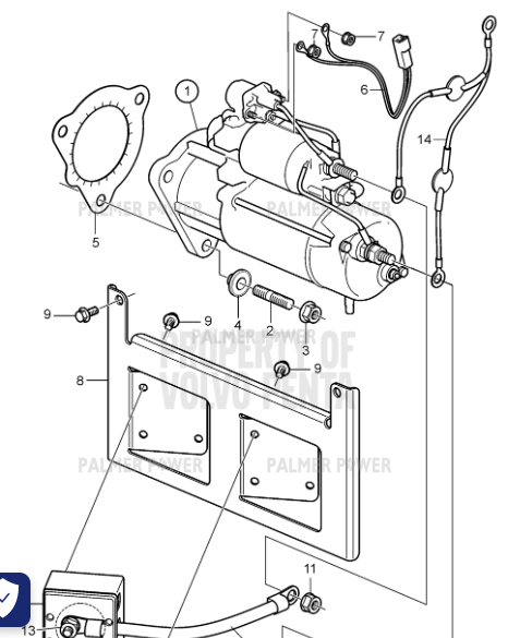 Order VOLVO PENTA 21121115 Connecting Cable