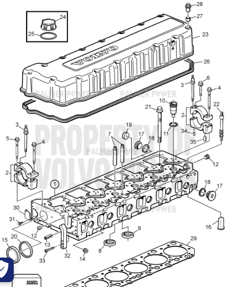 Order VOLVO PENTA 21123014 Sealing Strip