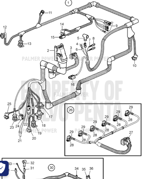 Order VOLVO PENTA 21138341 Wiring Harness
