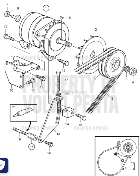 Order VOLVO PENTA 21152679 Block