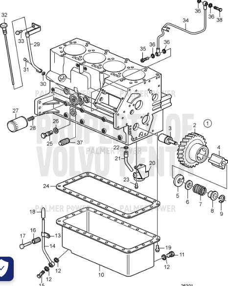 Order VOLVO PENTA 21188141 Cover