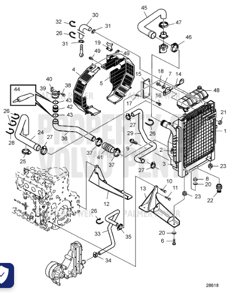 Order VOLVO PENTA 21188785 Bracket