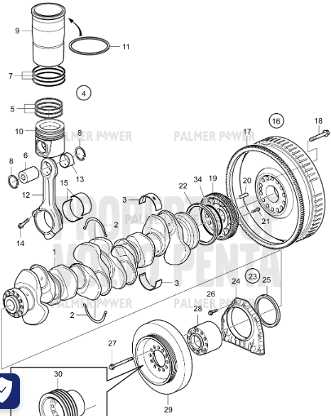 Order VOLVO PENTA 21261206 Connecting Rod