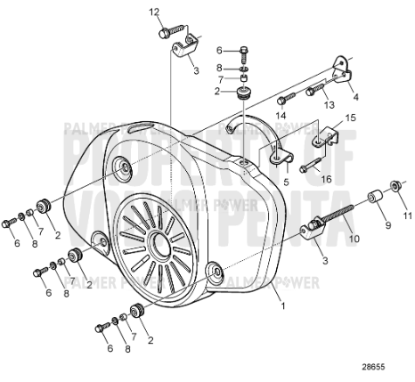 Order VOLVO PENTA 21262732 Belt Protector