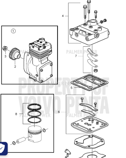 Order VOLVO PENTA 21284609 Cover