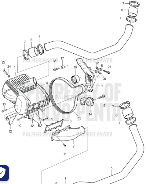 Order VOLVO PENTA 21308577 Gasket
