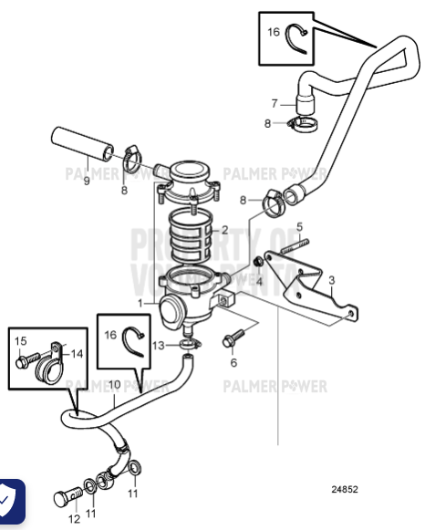 Order VOLVO PENTA 21353366 Hose