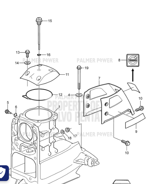 Order VOLVO PENTA 21390286 Cover