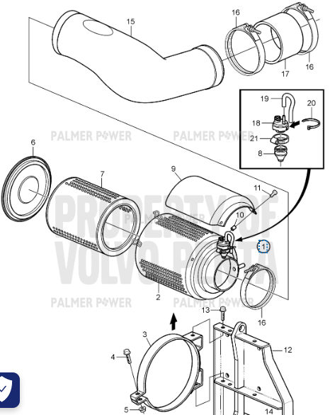 Order VOLVO PENTA 21395717 Bracket