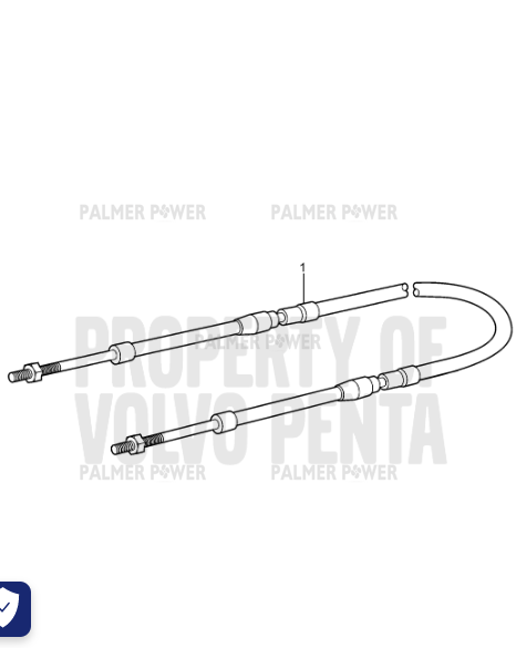 Order VOLVO PENTA 21407224 Control Cable
