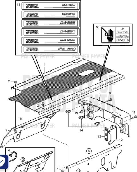 Order VOLVO PENTA 21475793 Support