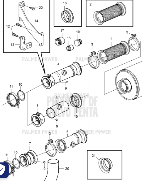 Order VOLVO PENTA 21508792 Flange