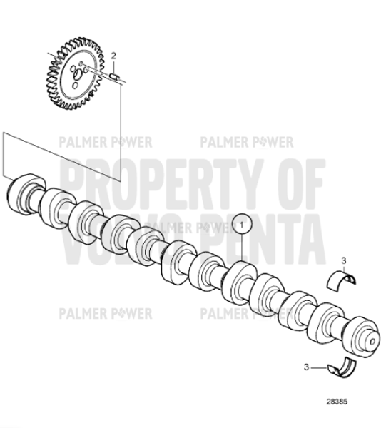 Order VOLVO PENTA 21534347 Bearing Shell