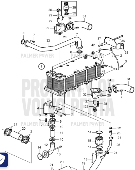 Order VOLVO PENTA 21553881 Pipe Elbow