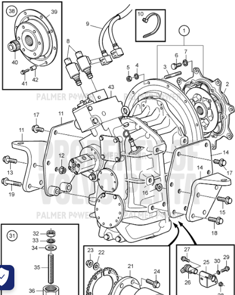 Order VOLVO PENTA 21588215 Control Valve