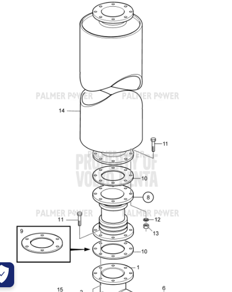 Order VOLVO PENTA 21589402 Adapter