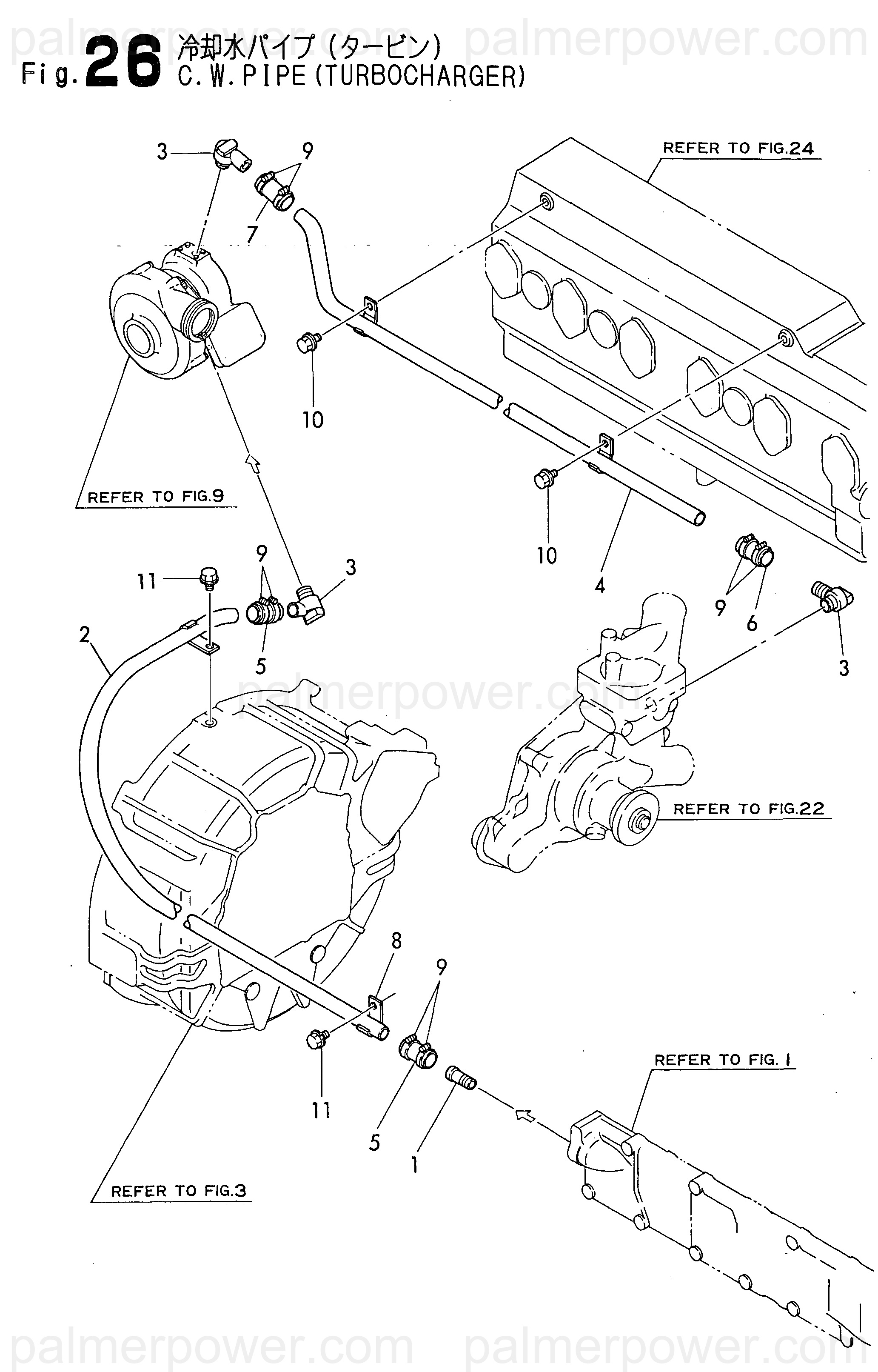 YANMAR 123325-49220 Joint, Pipe 1/2 | PalmerPower
