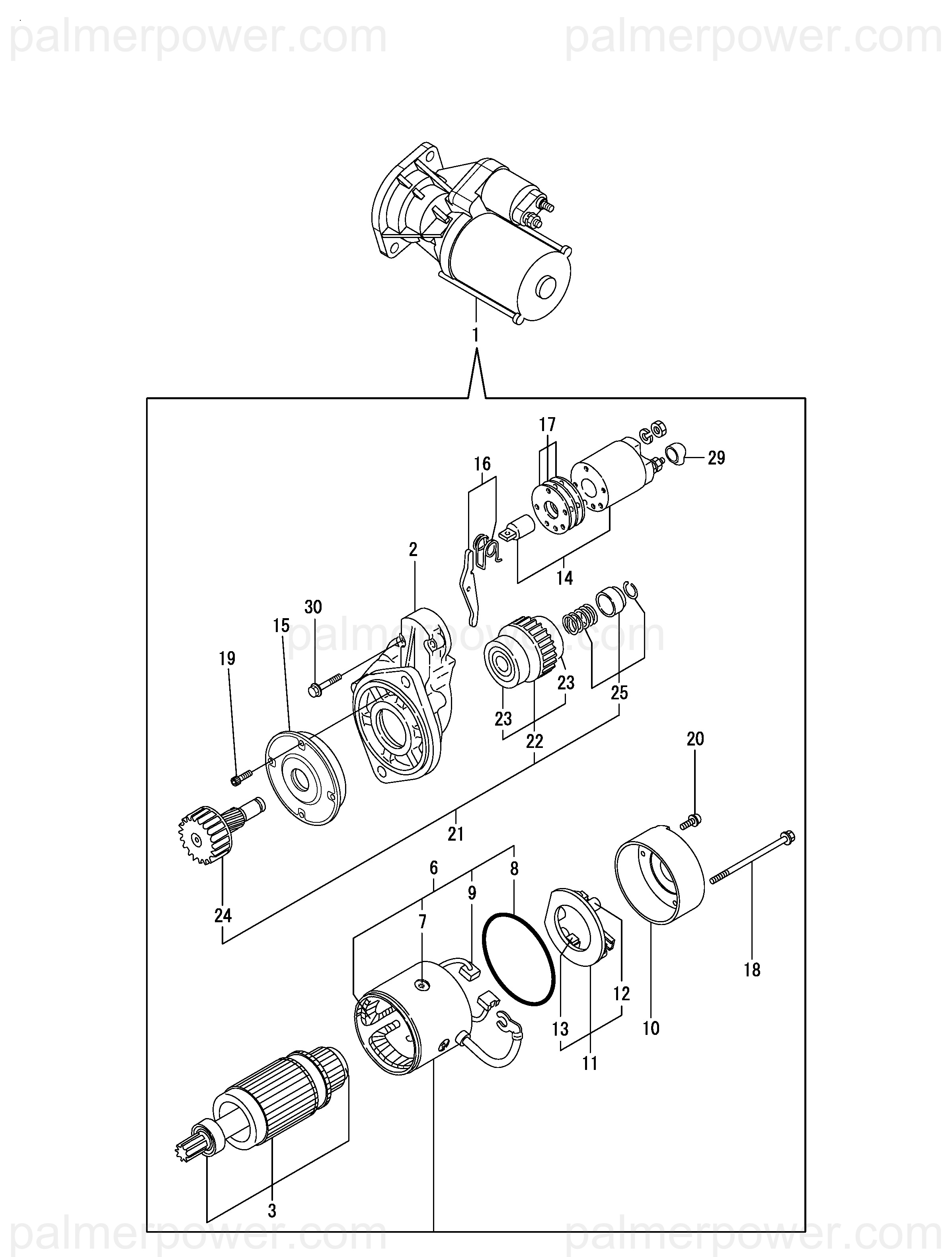 なが YANMAR 129940-77210 Switch Assy, Magnet | PalmerPower
