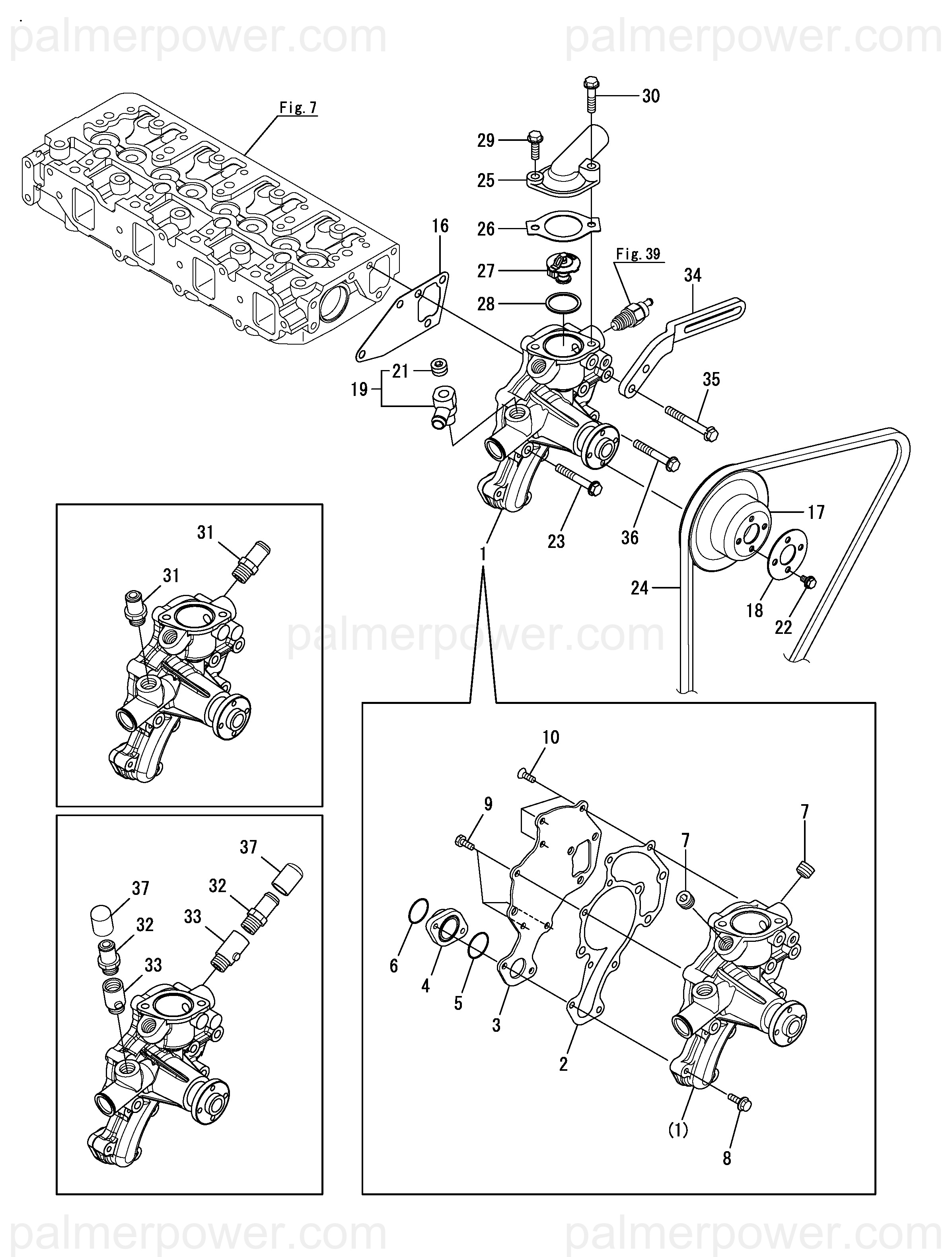 ロジェです。 YANMAR 129150-42059 Gasket | PalmerPower