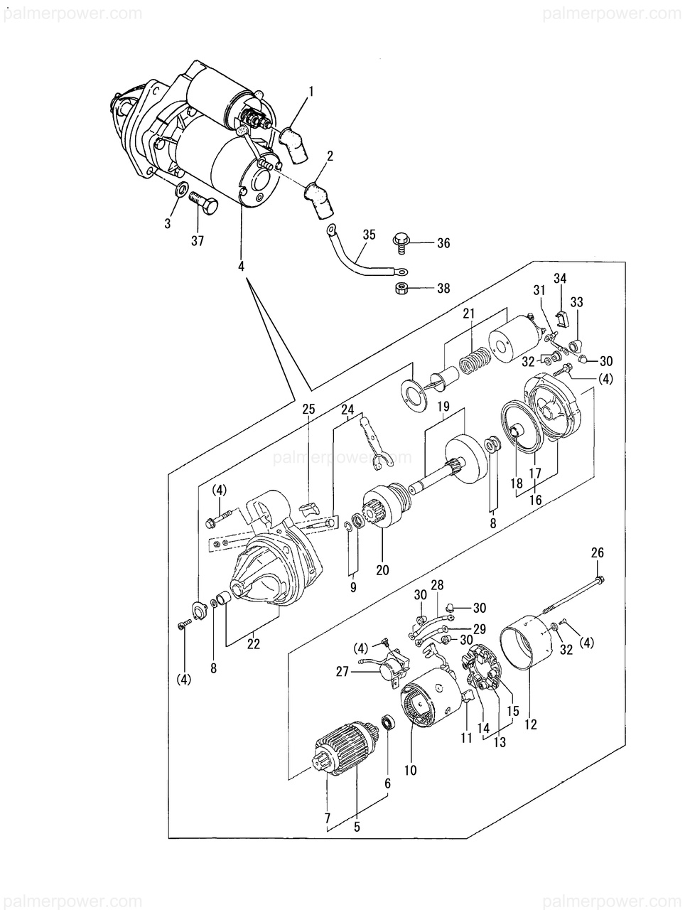 YANMAR 119773-77030 Cover, Terminal | PalmerPower