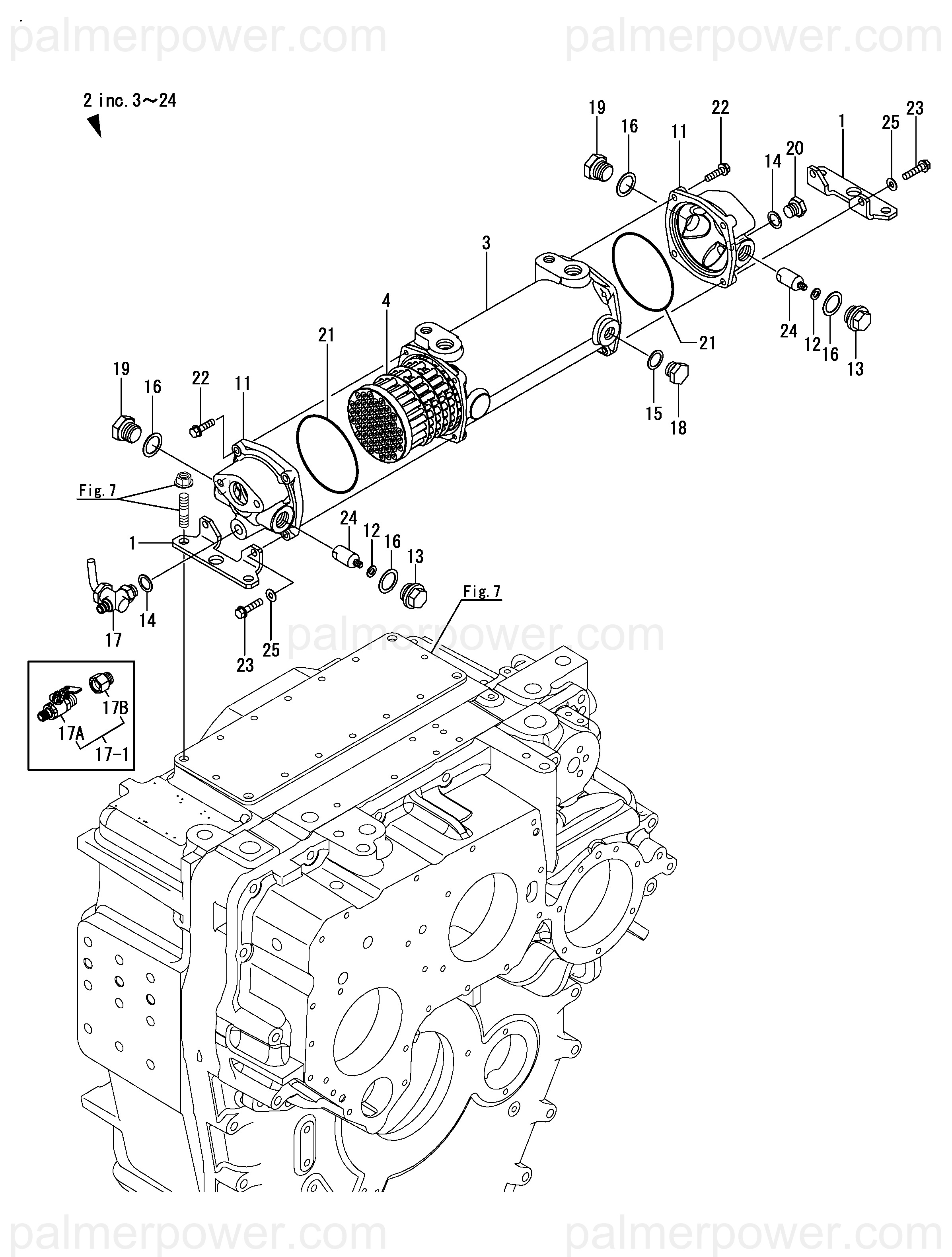 YANMAR 177506-04550 Cover, Cooler Side | PalmerPower
