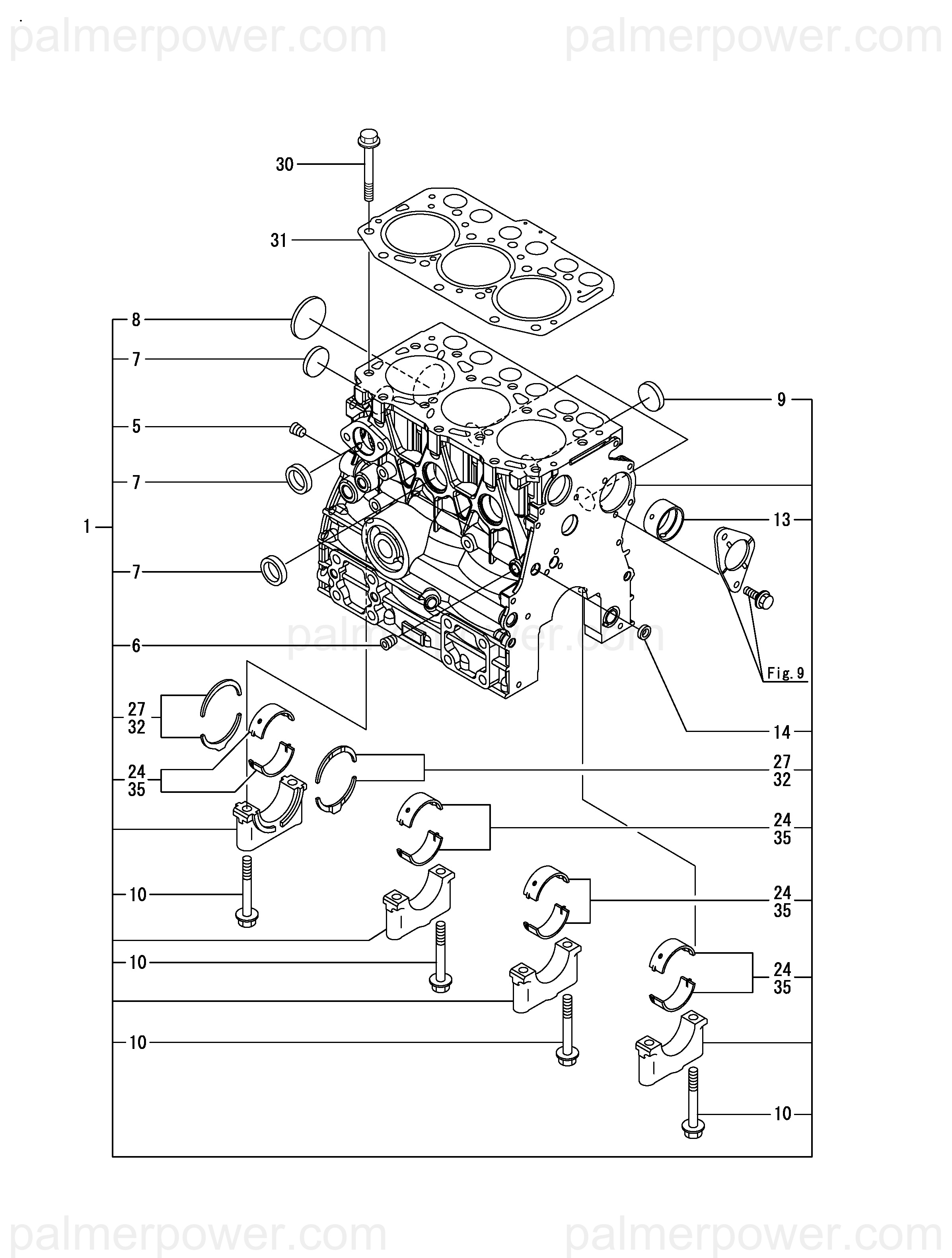 YANMAR 119515-01330 New #119515-01331 | PalmerPower
