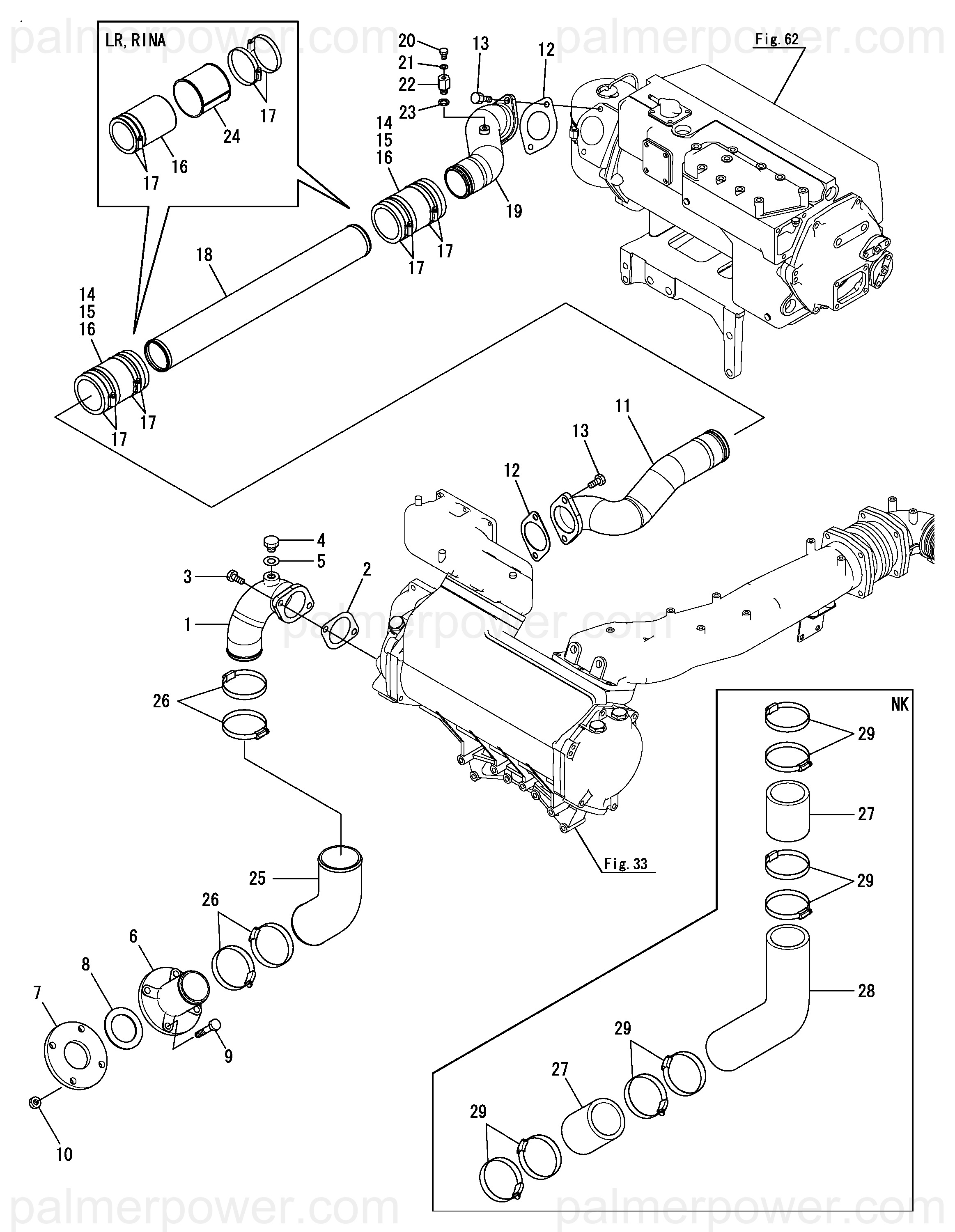 YANMAR 148660-49360 Csw Pipe | PalmerPower