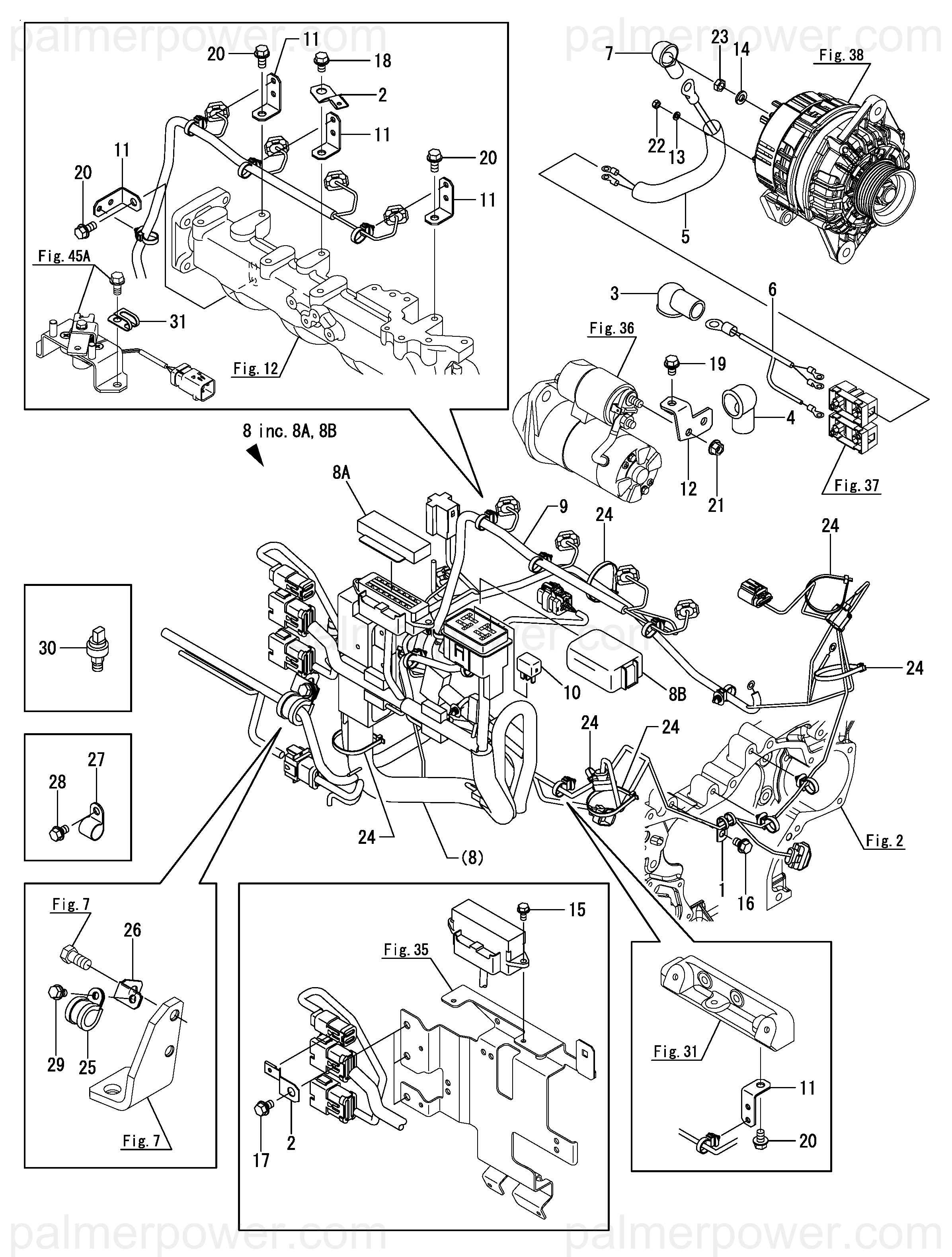 YANMAR 194440-51620 Clamp, B | PalmerPower