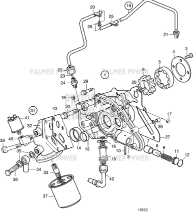 VOLVO PENTA 3581181 Oil Hose | PalmerPower