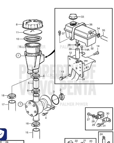 VOLVO PENTA 3581463 Clamp | PalmerPower