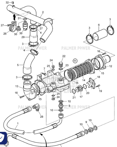 VOLVO PENTA 3588801 Hose | PalmerPower