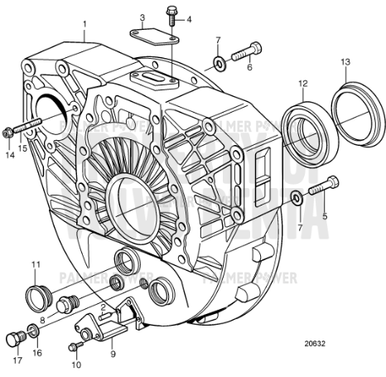 Complete Gearcase Seal Kit for Volvo Penta 200, 250, 270