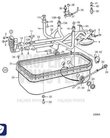VOLVO PENTA 3839159 Pipe | PalmerPower