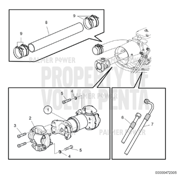 VOLVO PENTA 3889341 Hose | Oil Cooler | PalmerPower