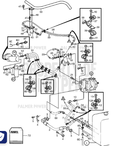 VOLVO PENTA 4823936 Hydraulic Fluid Filter | PalmerPower