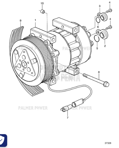 VOLVO PENTA 84094705 Compressor | PalmerPower