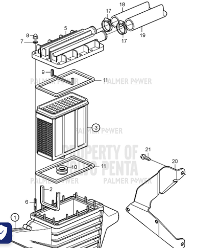 VOLVO PENTA 847573 Sealing Strip | PalmerPower