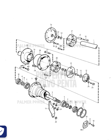 VOLVO PENTA 853876 Attaching Plate | PalmerPower