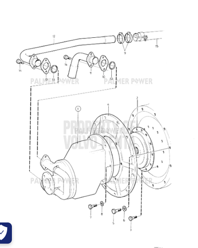 VOLVO PENTA 854758 Coolant Pipe | PalmerPower