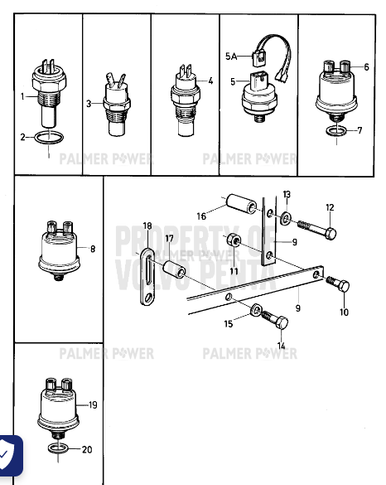 VOLVO PENTA 873601 Cable | PalmerPower