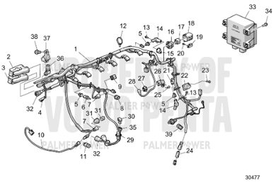 VOLVO PENTA 874368 Receptacle Housing | PalmerPower
