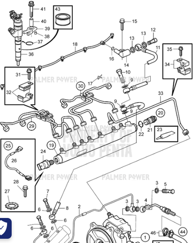 VOLVO PENTA 889635 High-Pressure Pump | PalmerPower