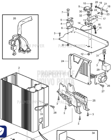 VOLVO PENTA 969558 Six Point Socket Screw | PalmerPower