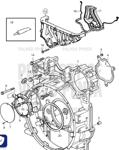VOLVO PENTA 984869 Flange Screw | PalmerPower