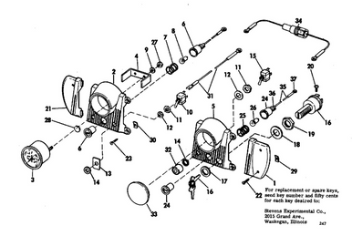 EVINRUDE-JOHNSON 386545 Ignition Switch & Key Assy | PalmerPower
