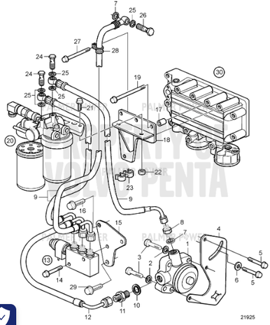 VOLVO PENTA 984737 Flange Screw | PalmerPower