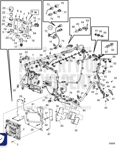 VOLVO PENTA 994782 Six Point Socket Screw | PalmerPower