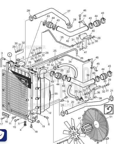 VOLVO PENTA 3835599 Radiator | PalmerPower