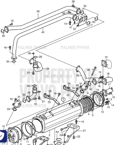 VOLVO PENTA 3843533 Heat Exchanger | PalmerPower
